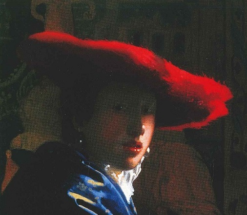 ragazza con cappello rosso