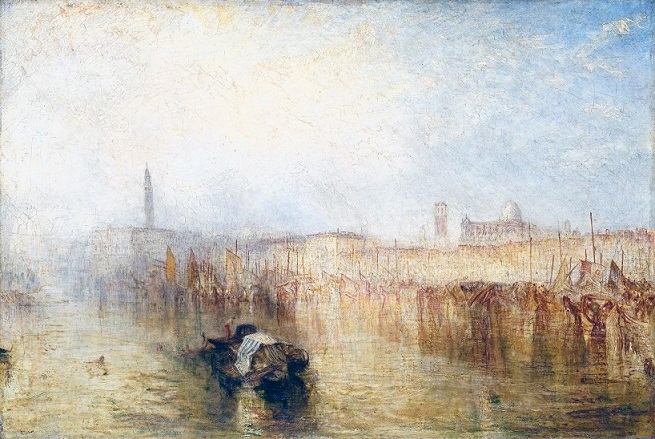 quadro di Turner Venezia, il molo e palazzo