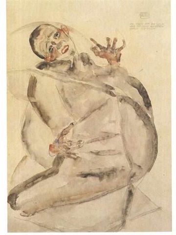 egon schiele autoritratto come prigioniero