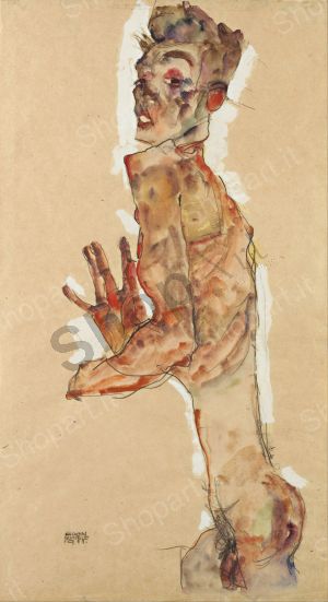 egon schiele autoritratto con le dita allargate