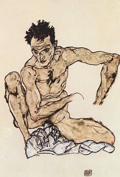 egon schiele autoritratto