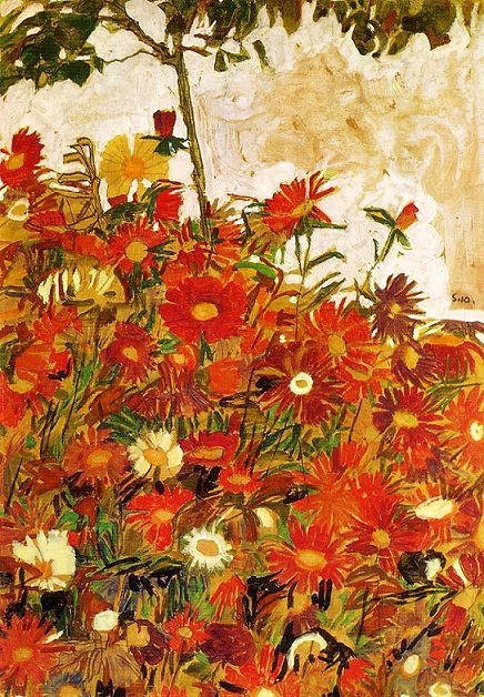 schiele field of flower 1