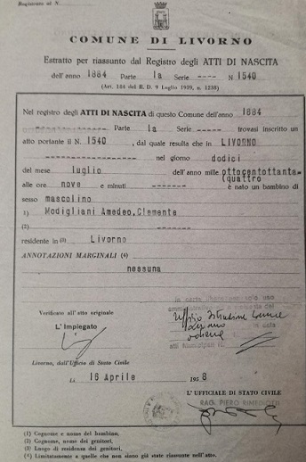 certificato di nascita 6